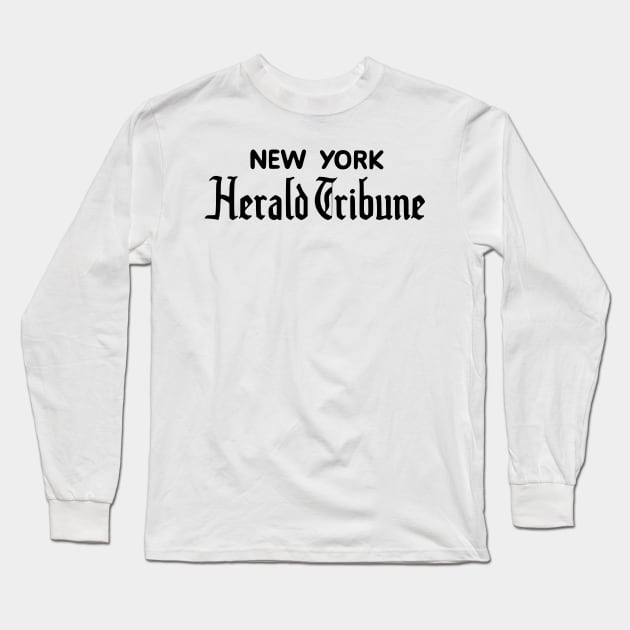 new york herald tribune Long Sleeve T-Shirt by undergroundnotes